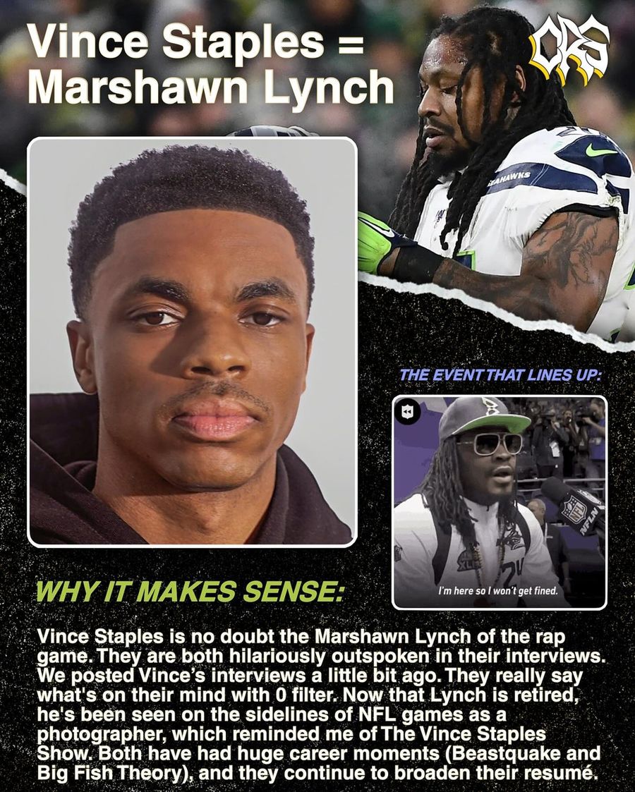 Vince Staples and Marshawn Lynch