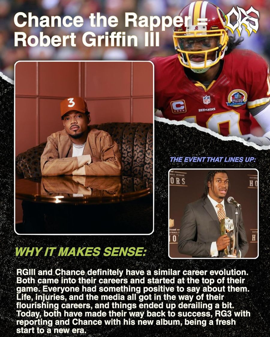 Chance the Rapper and Robert Griffin III