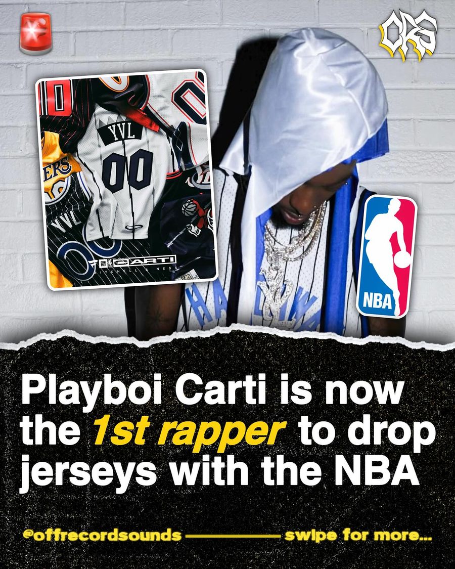Cover: Playboi Carti is now the first rapper to drop jerseys with the NBA